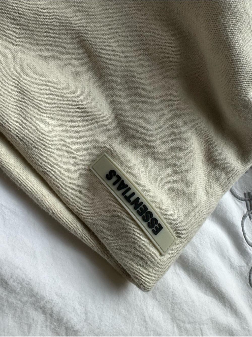 Essentials Women's Hoodie Sweater In Cream View 3